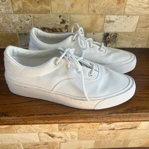 Converse White Canvas Sneakers